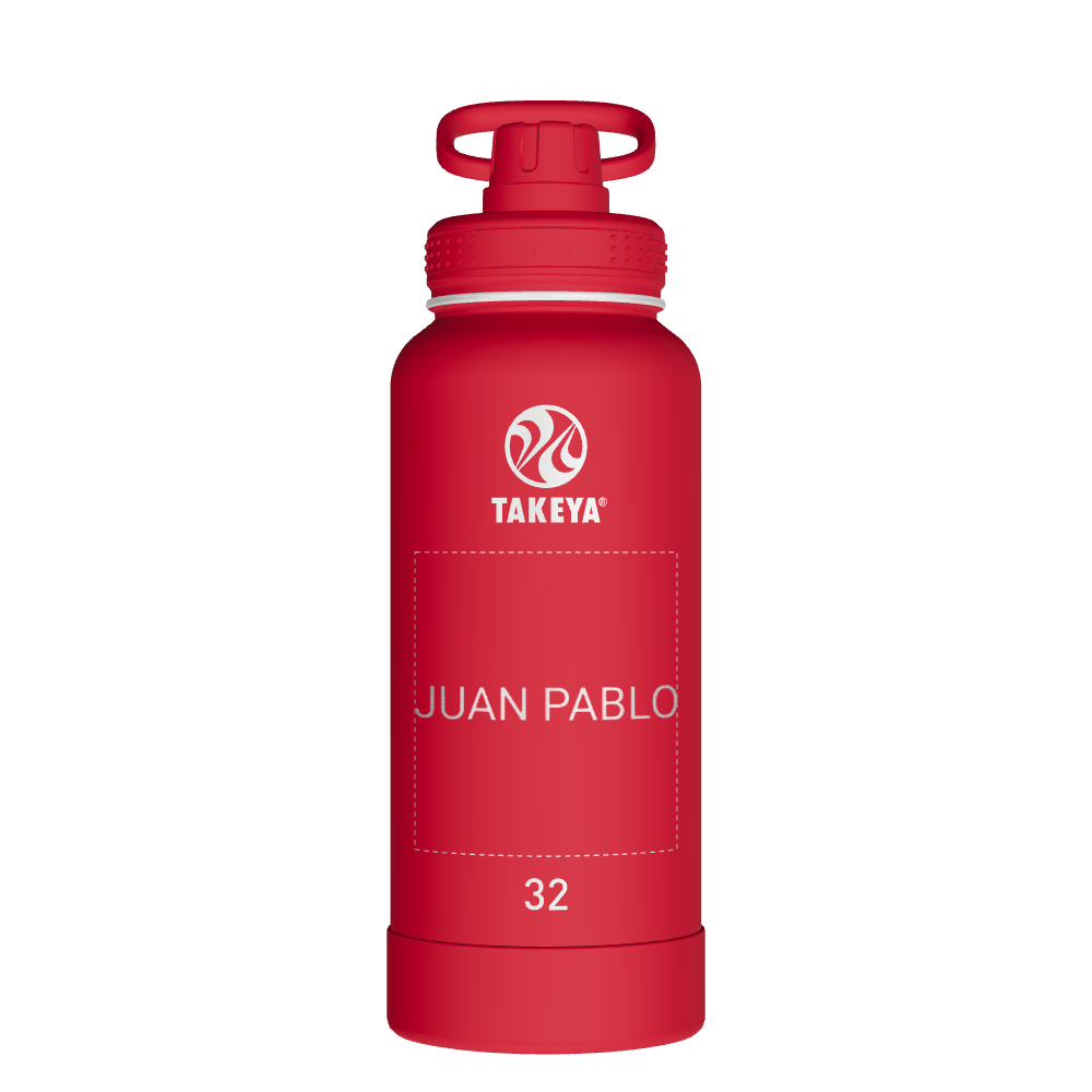 Actives Water Bottle With Spout Lid - customized