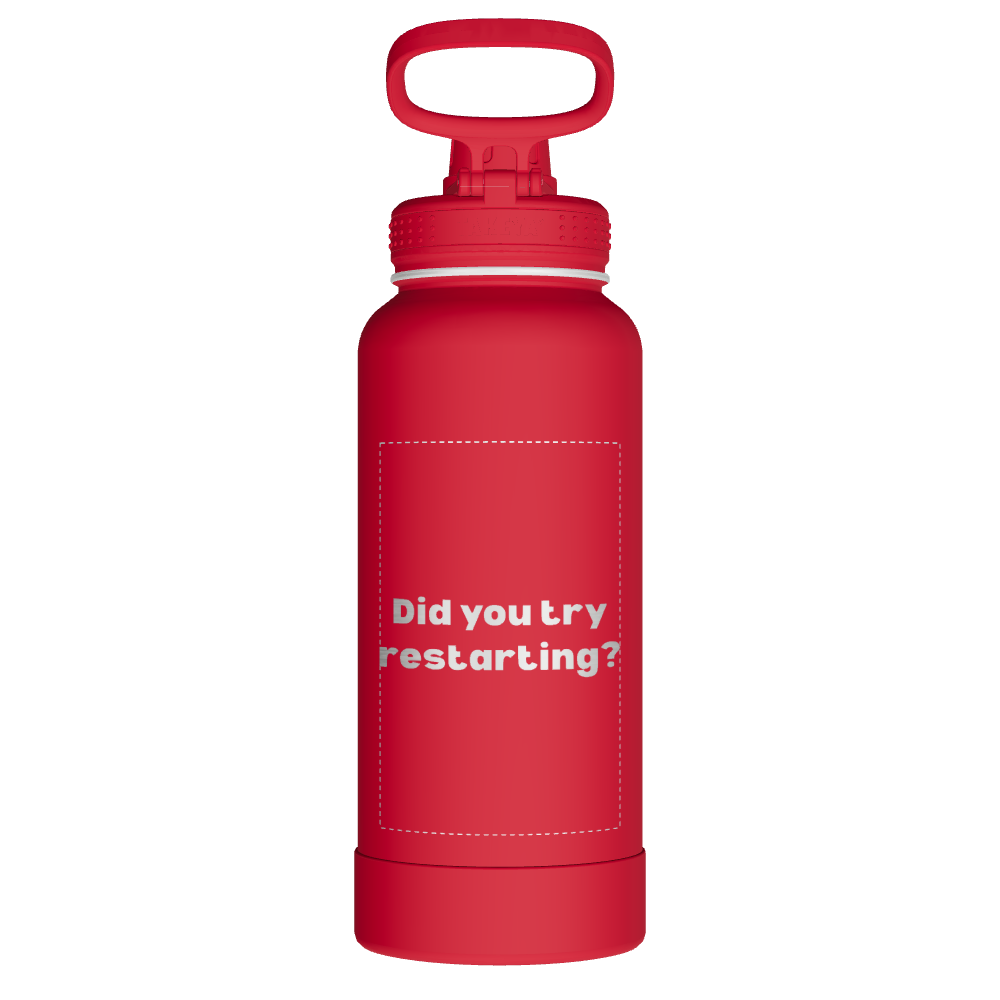 Actives Water Bottle With Spout Lid - customized