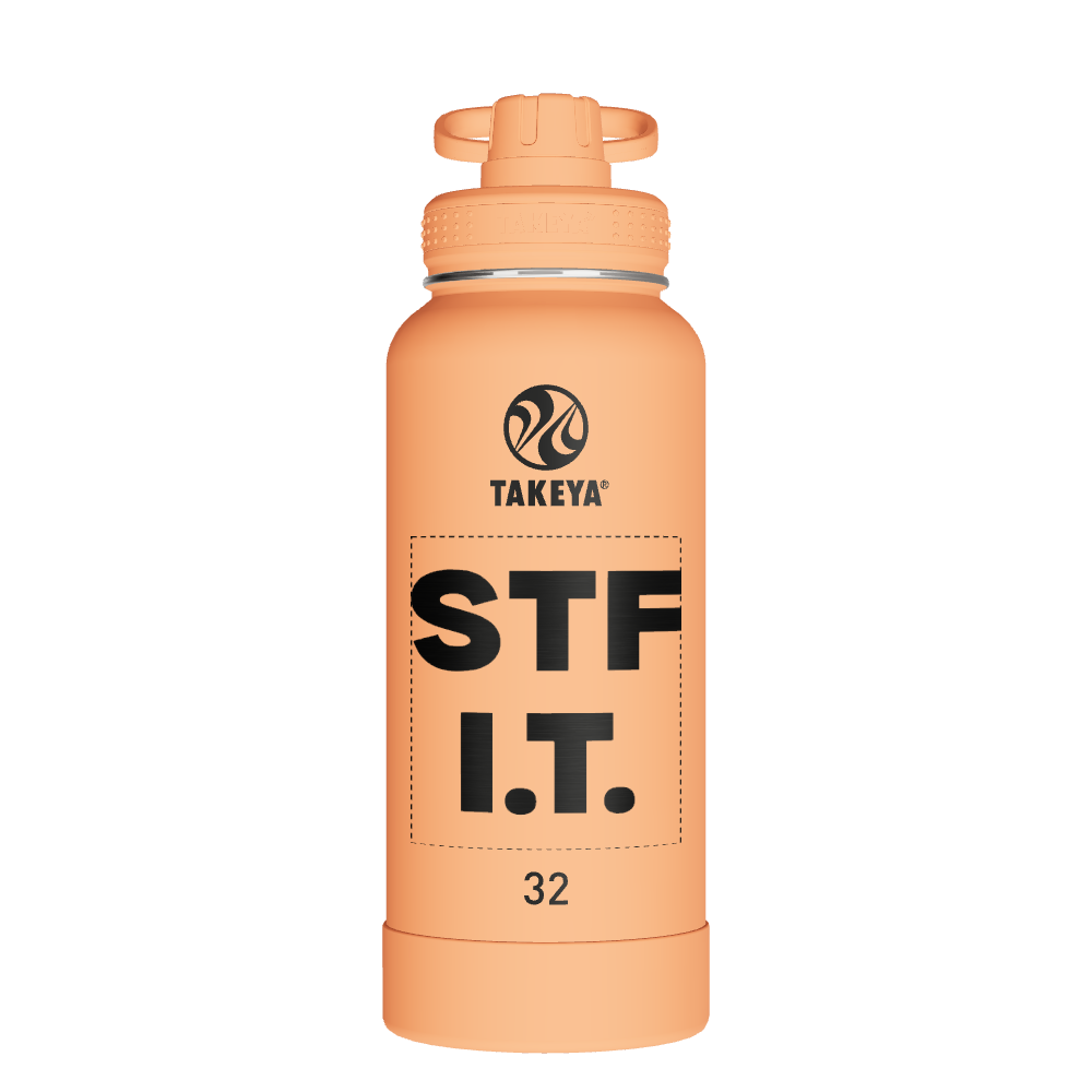 Actives Water Bottle With Spout Lid - customized