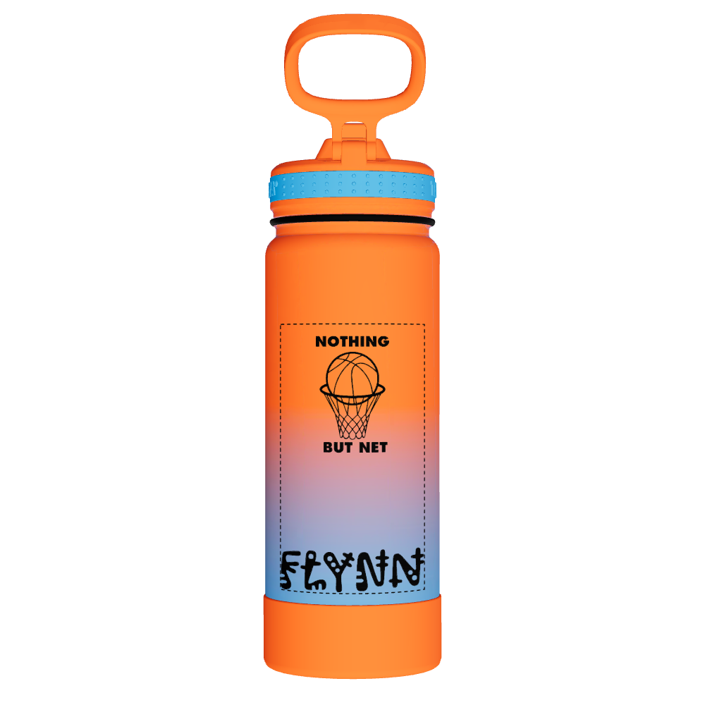 Actives Water Bottle With Straw Lid - customized
